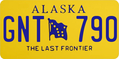 AK license plate GNT790