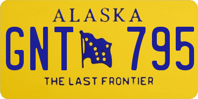 AK license plate GNT795