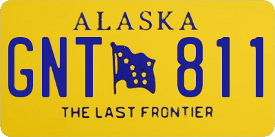 AK license plate GNT811