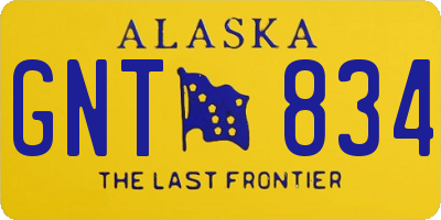 AK license plate GNT834