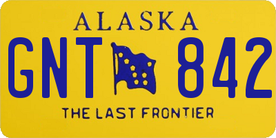 AK license plate GNT842