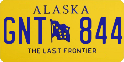 AK license plate GNT844