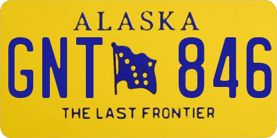 AK license plate GNT846