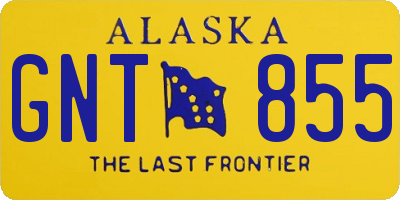 AK license plate GNT855