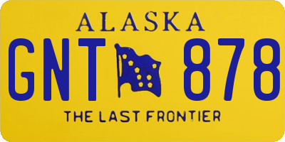 AK license plate GNT878