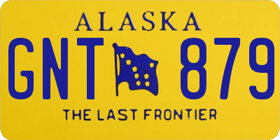 AK license plate GNT879