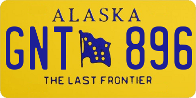 AK license plate GNT896