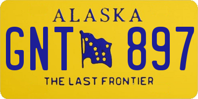AK license plate GNT897