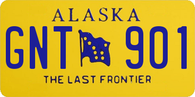 AK license plate GNT901