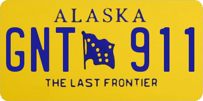 AK license plate GNT911