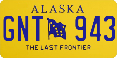 AK license plate GNT943