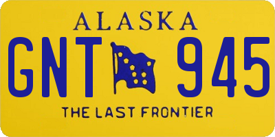 AK license plate GNT945