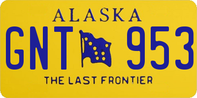 AK license plate GNT953