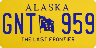 AK license plate GNT959