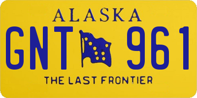 AK license plate GNT961