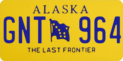 AK license plate GNT964