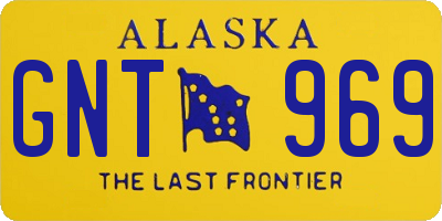 AK license plate GNT969