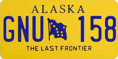 AK license plate GNU158