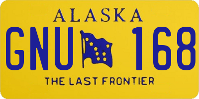 AK license plate GNU168