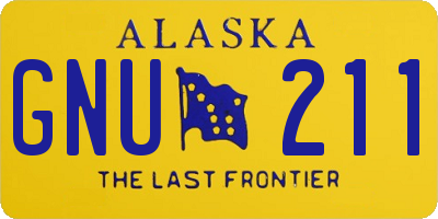 AK license plate GNU211