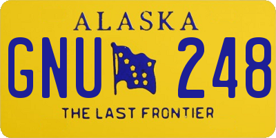 AK license plate GNU248