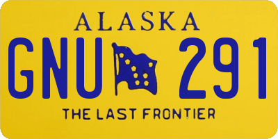 AK license plate GNU291