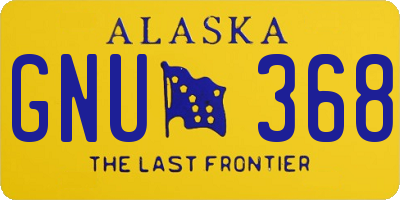 AK license plate GNU368