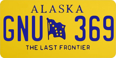 AK license plate GNU369