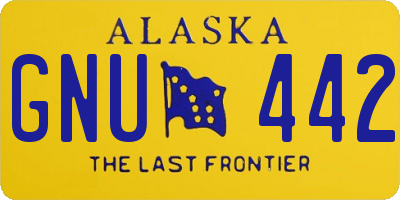 AK license plate GNU442