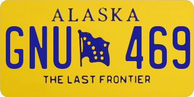 AK license plate GNU469