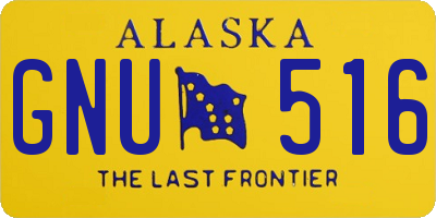 AK license plate GNU516