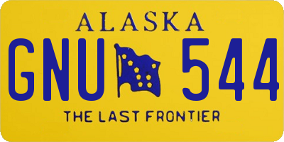 AK license plate GNU544