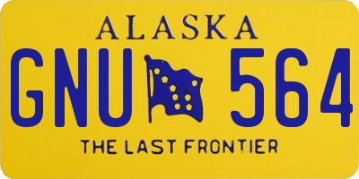 AK license plate GNU564