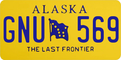 AK license plate GNU569