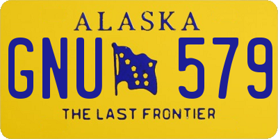 AK license plate GNU579