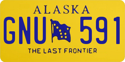AK license plate GNU591