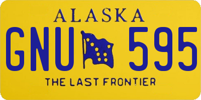 AK license plate GNU595