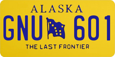 AK license plate GNU601