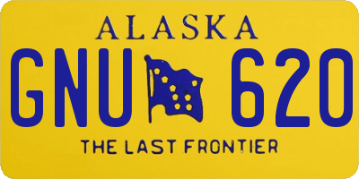 AK license plate GNU620