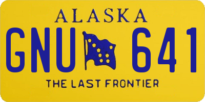 AK license plate GNU641