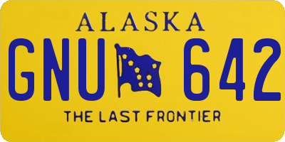 AK license plate GNU642