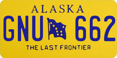 AK license plate GNU662