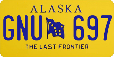 AK license plate GNU697