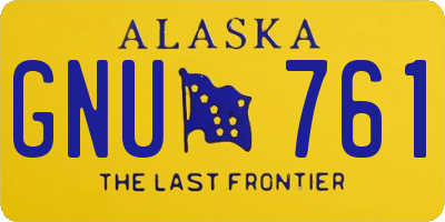 AK license plate GNU761