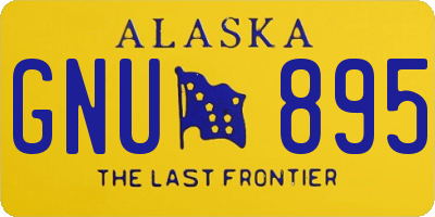 AK license plate GNU895