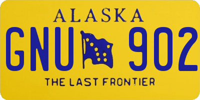 AK license plate GNU902