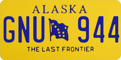 AK license plate GNU944