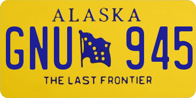 AK license plate GNU945