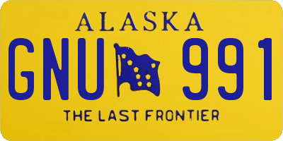 AK license plate GNU991