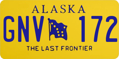 AK license plate GNV172